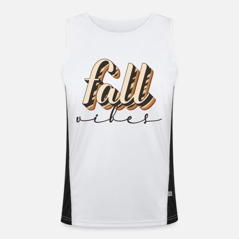 Fall Vibes Men's Functional Contrast Tank Top 