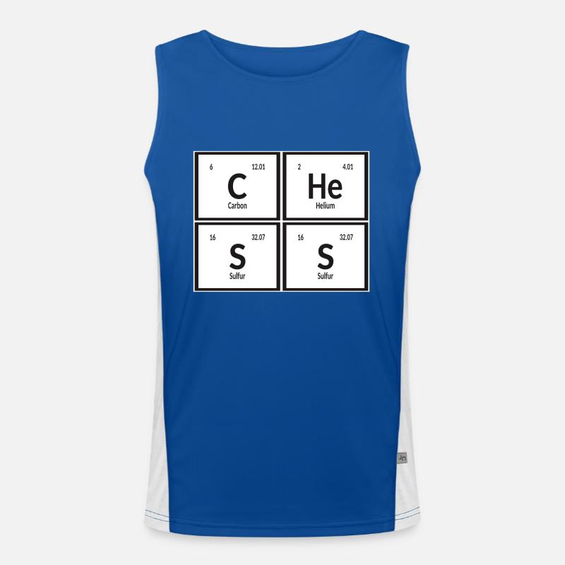 Schach | Periodensystem der Elemente Funktionelles Kontrast-Tank Top für Männer 