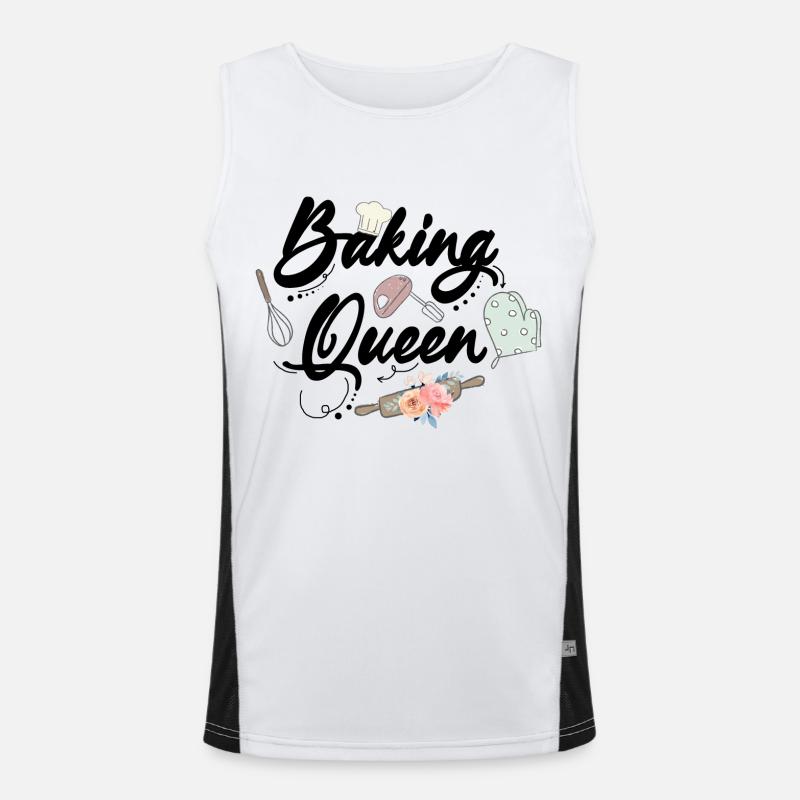 Baking Baker Baker Bakery Confectionery Cake Men's Functional Contrast Tank Top 