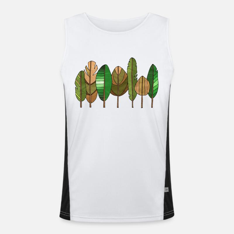 Baum Funktionelles Kontrast-Tank Top für Männer 