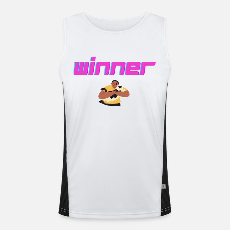 GEWINNER Funktionelles Kontrast-Tank Top für Männer 