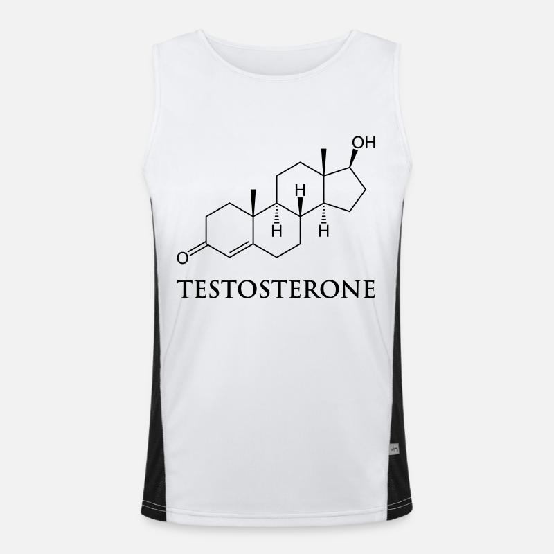 Testosteron Funktionelles Kontrast-Tank Top für Männer 