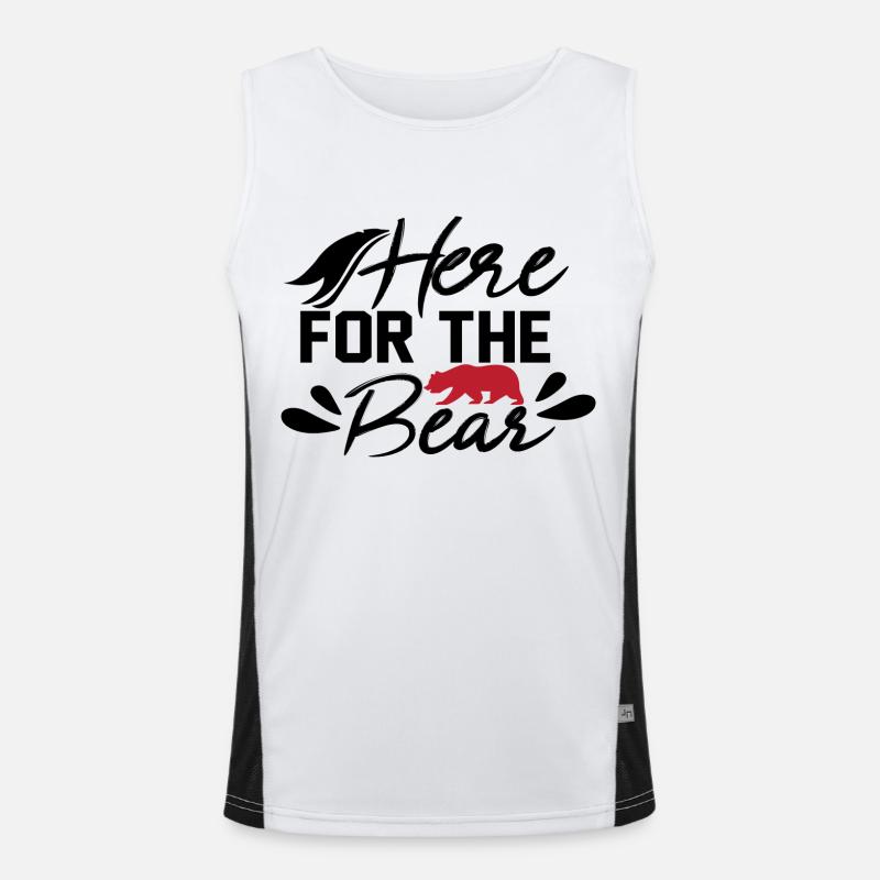 Here for the Bear Men's Functional Contrast Tank Top 
