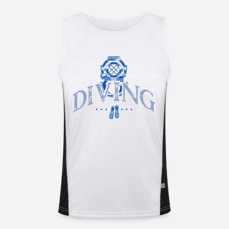 Diving scuba diving Men's Functional Contrast Tank Top 