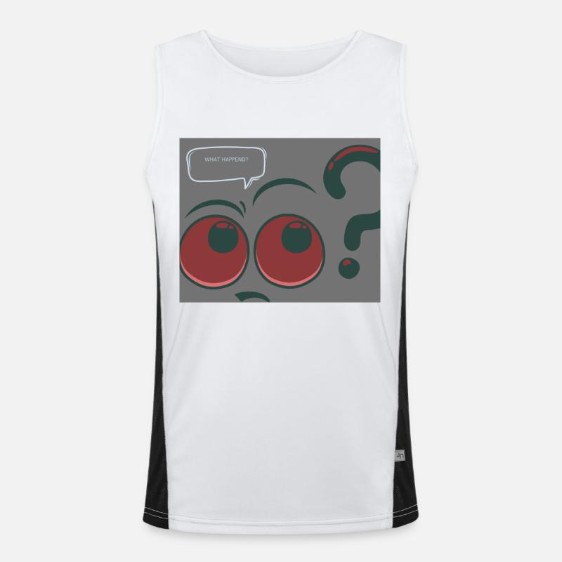 What Happend Funktionelles Kontrast-Tank Top für Männer 