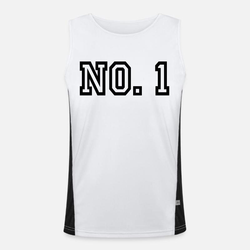 Nummer 1 Funktionelles Kontrast-Tank Top für Männer 