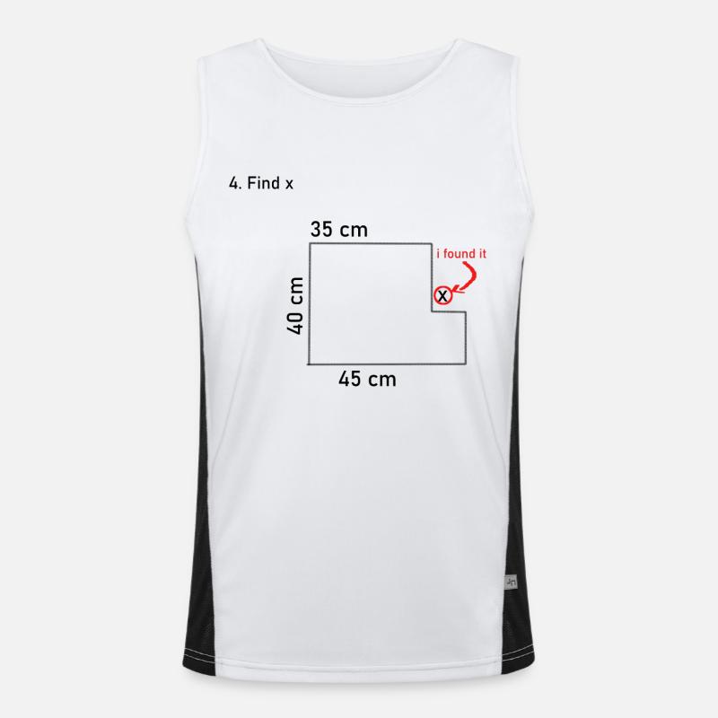 Math Math Blague Cadeau Cadeau Idée Nerdy Débardeur respirant contrasté Homme 