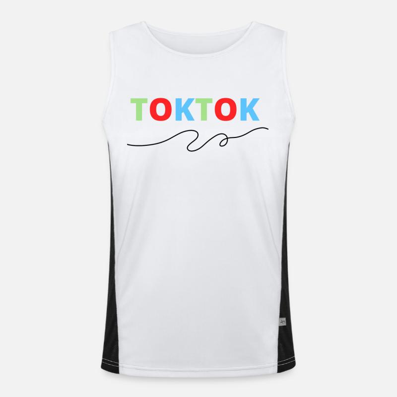 TOKTOK design Men's Functional Contrast Tank Top 