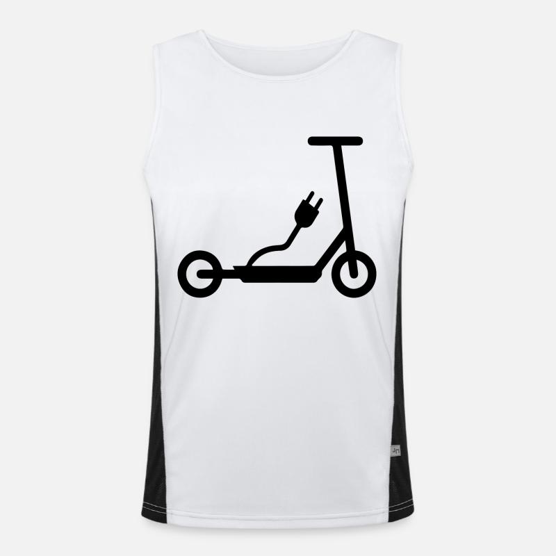 E-Scooter E-Roller Scooter Débardeur respirant contrasté Homme 
