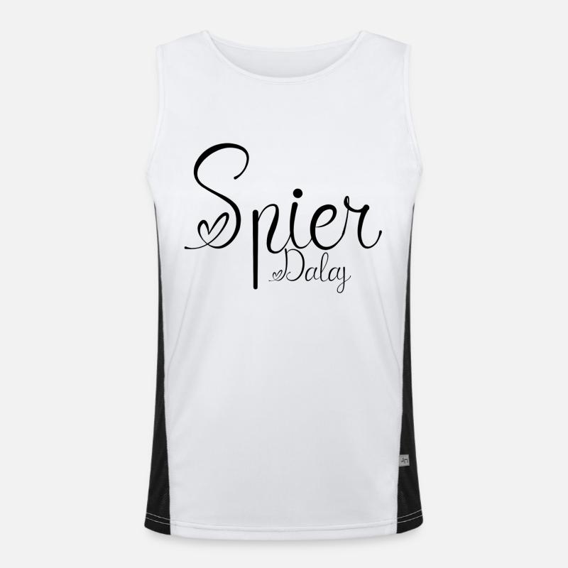 Spirda Polnisch Funktionelles Kontrast-Tank Top für Männer 
