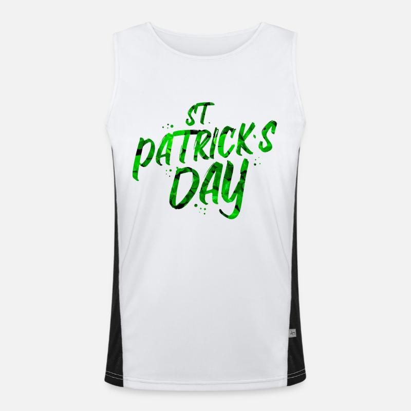 St Patricks Day Funktionel kontrast tanktop til herrer 