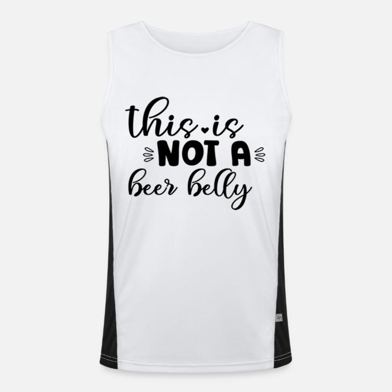 This Is Not A Beer Belly Men's Functional Contrast Tank Top 