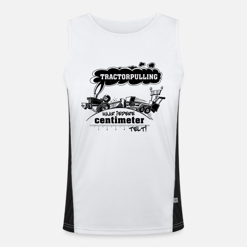 TP où chaque cm compte Débardeur respirant contrasté Homme 