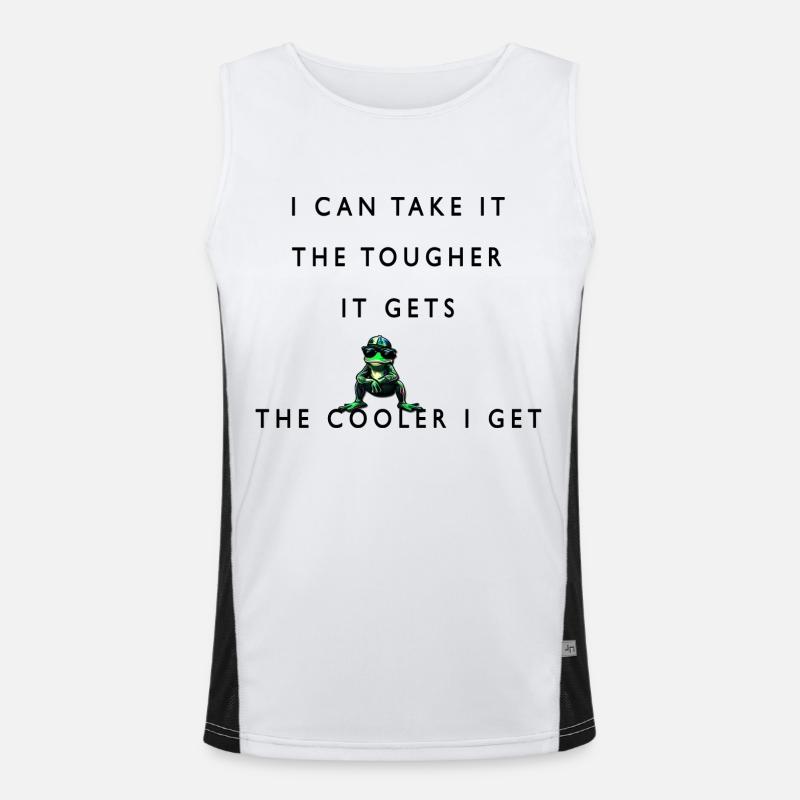 Plus c’est difficile, plus je me refroidis Débardeur respirant contrasté Homme 