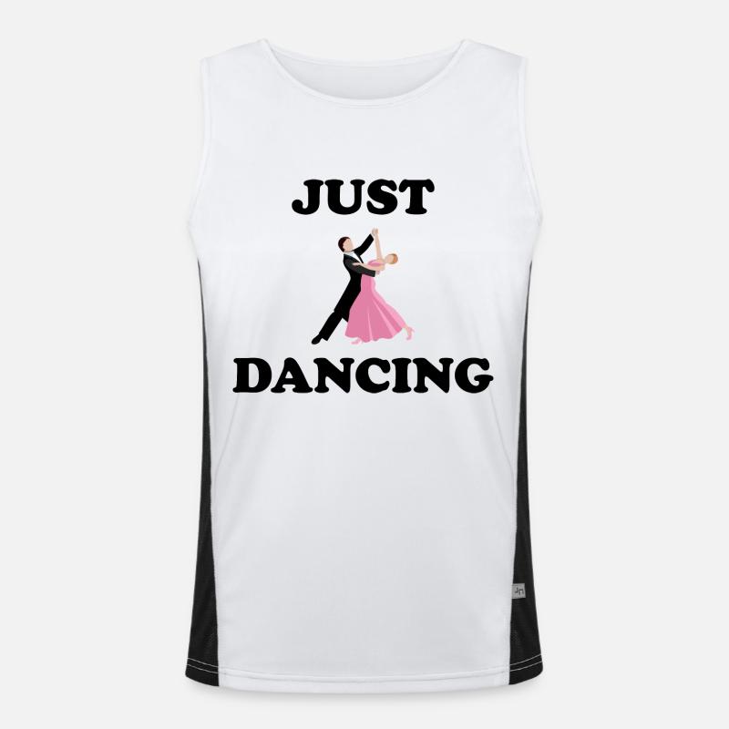 Dancing Dance Music Men's Functional Contrast Tank Top 