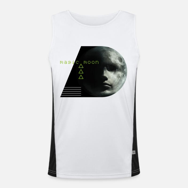Magic Moon Men's Functional Contrast Tank Top 