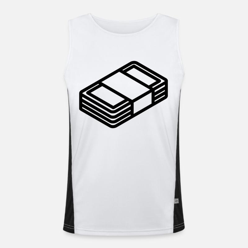 Geld Funktionelles Kontrast-Tank Top für Männer 