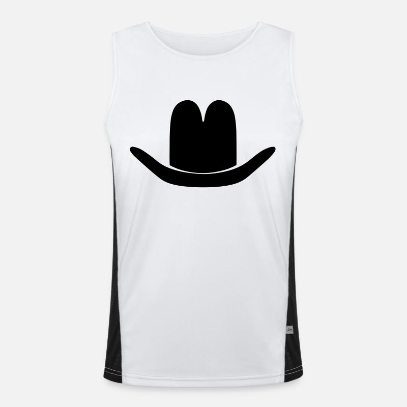 Hut Funktionelles Kontrast-Tank Top für Männer 