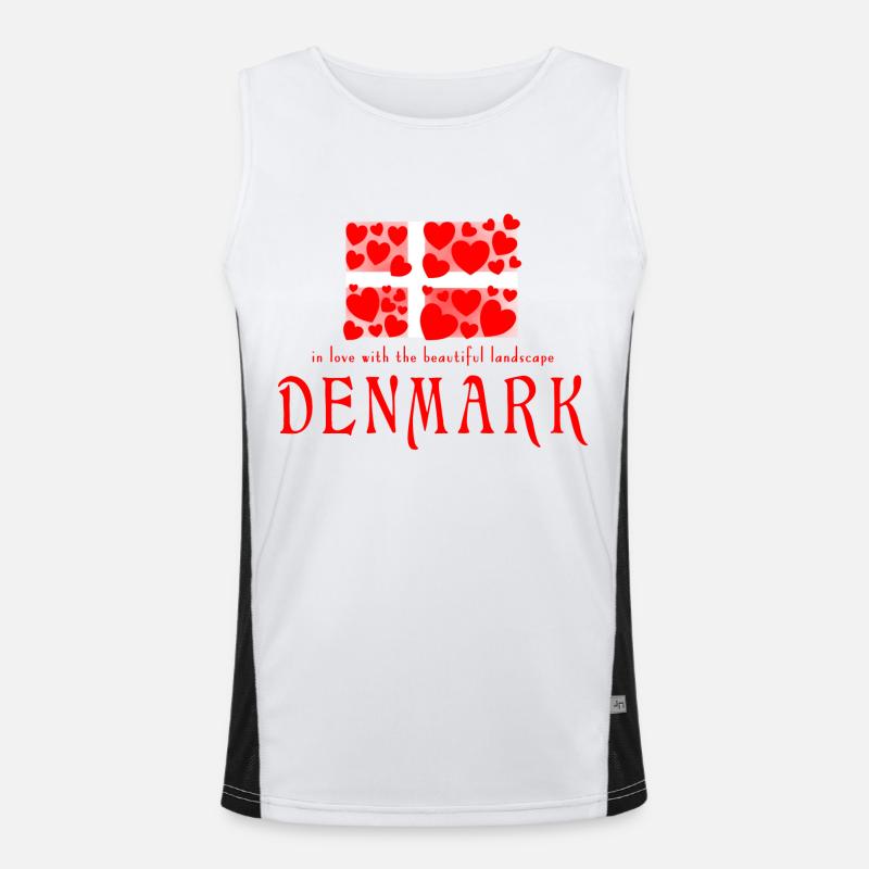 Denmark Danmark Men's Functional Contrast Tank Top 