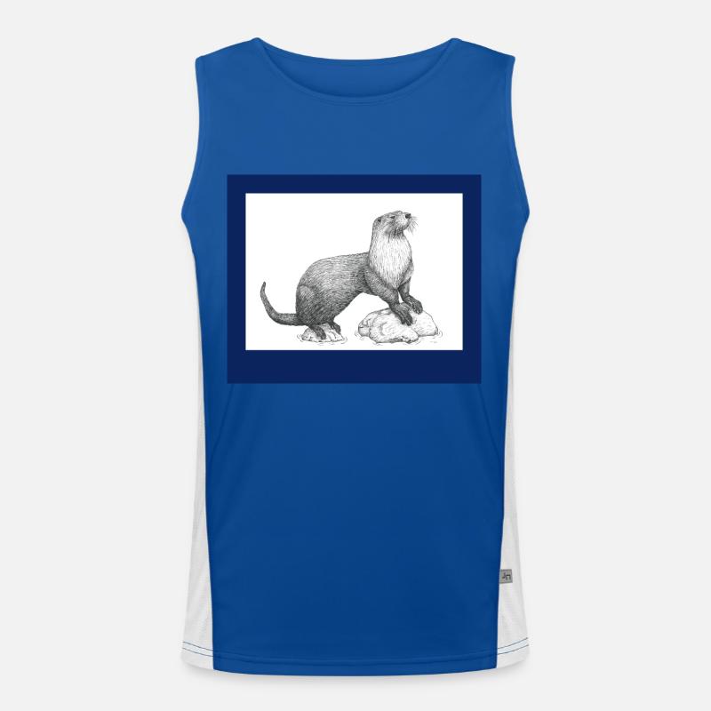 230919 Otter6 Funktionelles Kontrast-Tank Top für Männer 