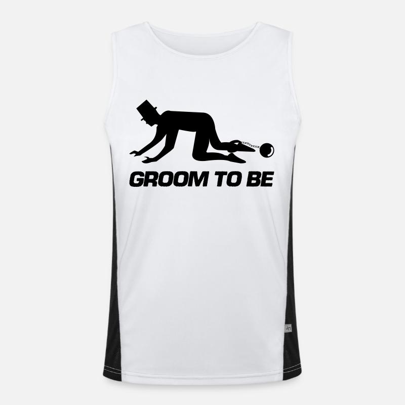 groom to be Men's Functional Contrast Tank Top 