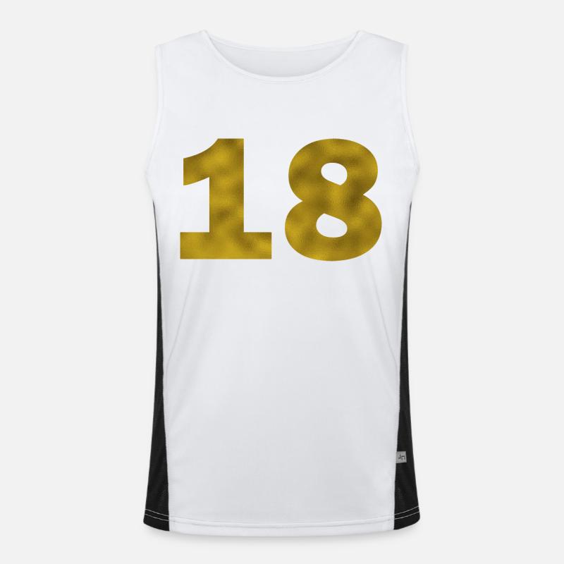 Geburtstag 18 Jahre Funktionelles Kontrast-Tank Top für Männer 