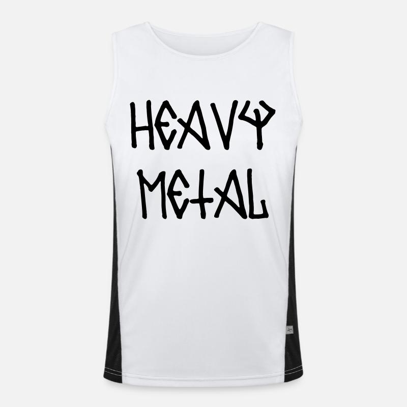 Schwermetall Funktionelles Kontrast-Tank Top für Männer 