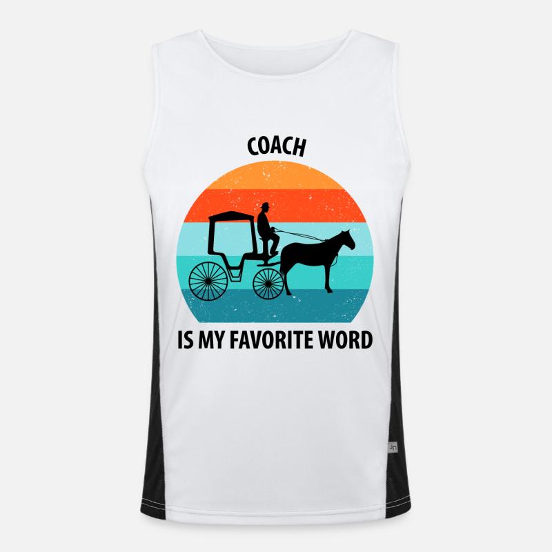 Calèche de cocher Calèche tirée par des chevaux Calèche Débardeur respirant contrasté Homme 