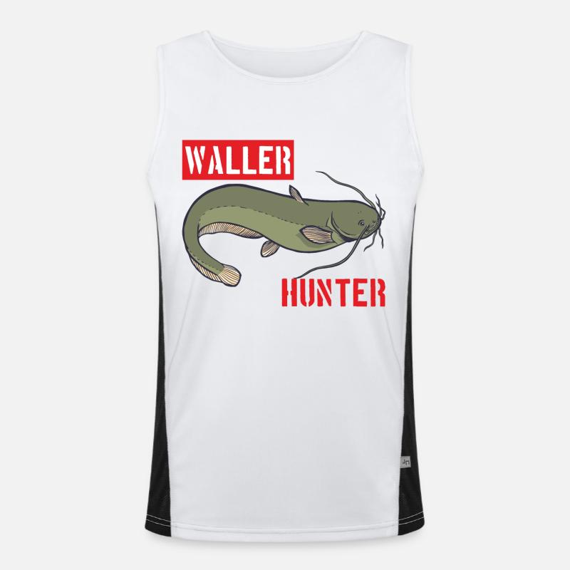 Chasseur de poisson-chat Chasseur de poisson-chat Poisson-chat chasseur de poisson-chat Débardeur respirant contrasté Homme 