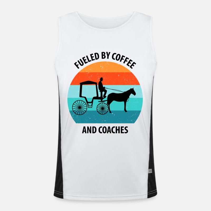 Calèche de cocher Calèche tirée par des chevaux Calèche Débardeur respirant contrasté Homme 