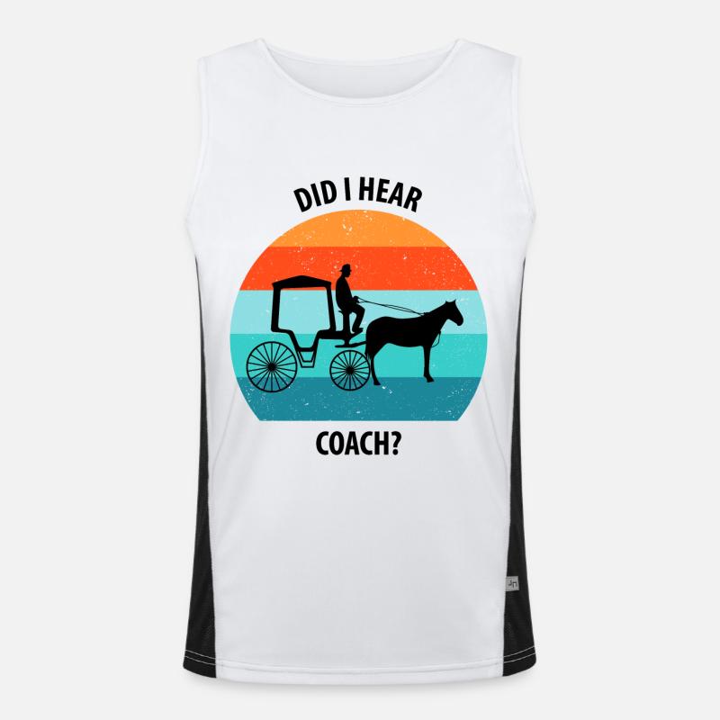 Calèche de cocher Calèche tirée par des chevaux Calèche Débardeur respirant contrasté Homme 