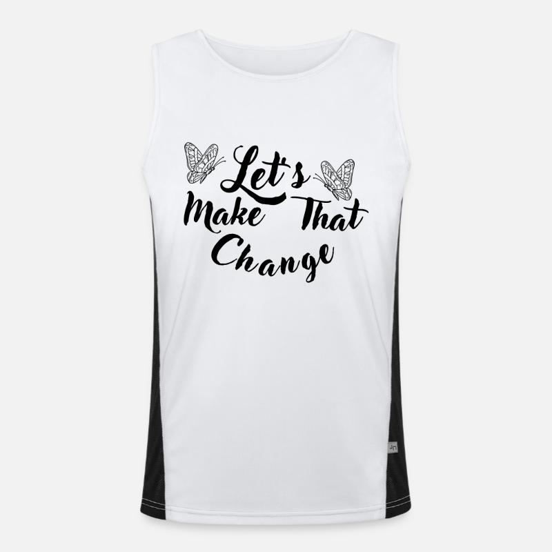 Make That Change Funktionelles Kontrast-Tank Top für Männer 