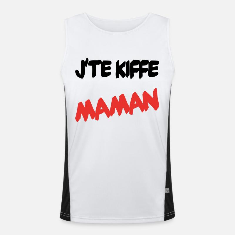 J'te kiffe maman Débardeur respirant contrasté Homme 