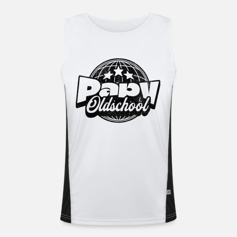 Papy old school Débardeur respirant contrasté Homme 