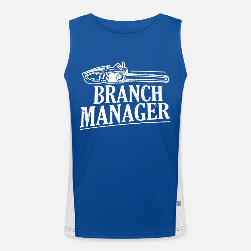 Branch Manager Logging Lumberjack Logger Men's Functional Contrast Tank Top 