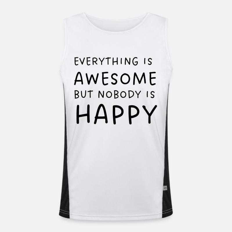 TOUT EST Débardeur respirant contrasté Homme 