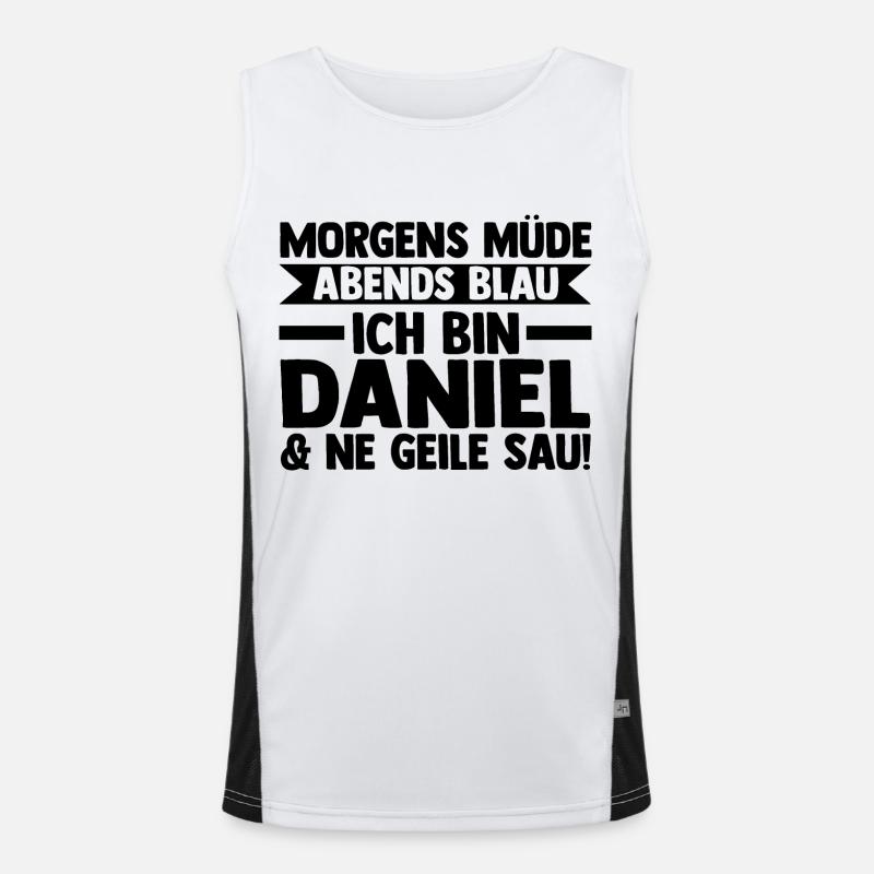 First name Daniel Men's Functional Contrast Tank Top 