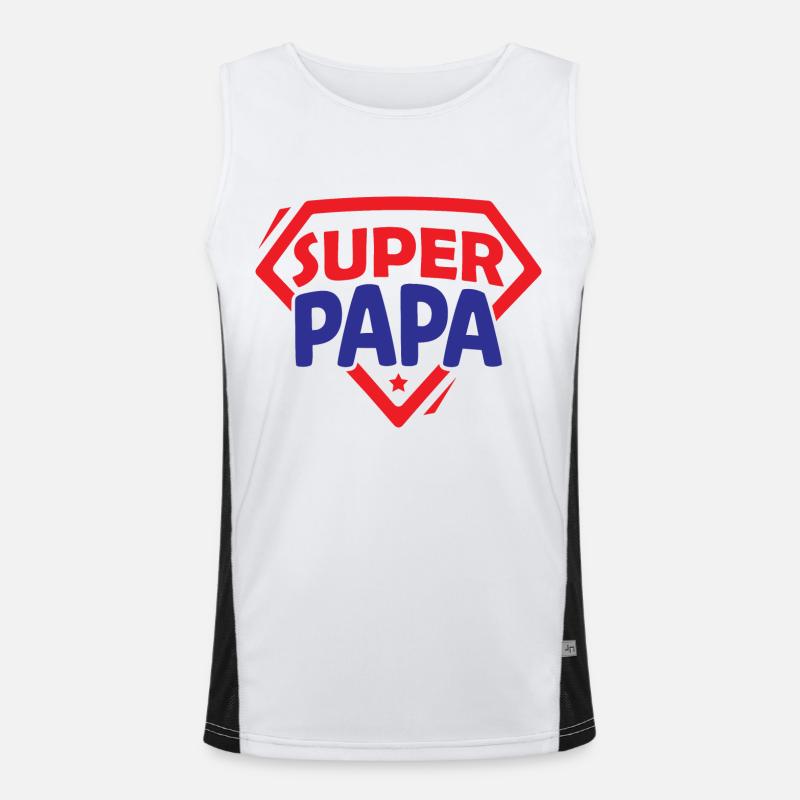 Super dad Men's Functional Contrast Tank Top 