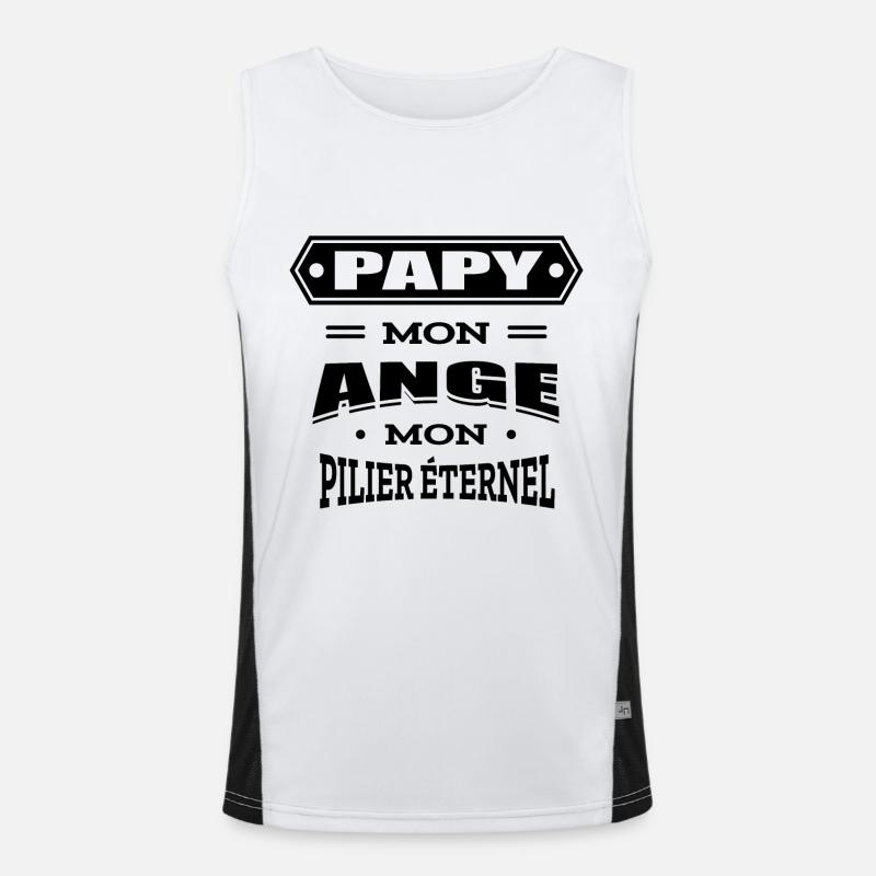 PAPY MON ANGE MON PILIER ETERNEL Débardeur respirant contrasté Homme 