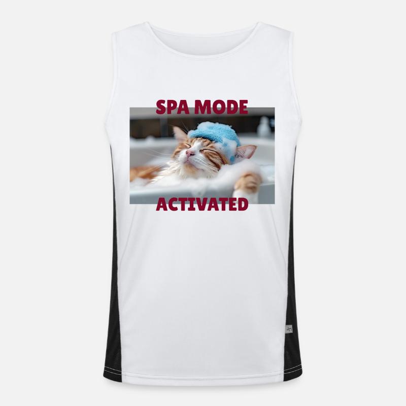 Mode spa chat Débardeur respirant contrasté Homme 