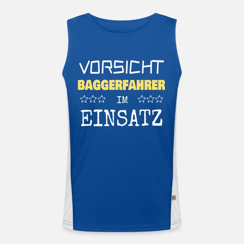 Baggerfahrer Funktionelles Kontrast-Tank Top für Männer 