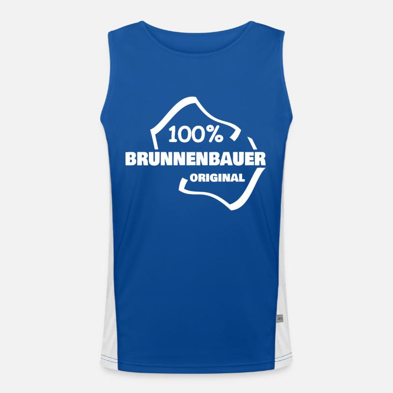 Profession Constructeur de puits Débardeur respirant contrasté Homme 