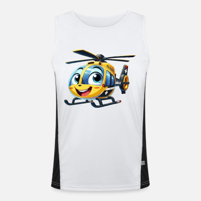 Trauma-Hubschrauber Junior Funktionelles Kontrast-Tank Top für Männer 