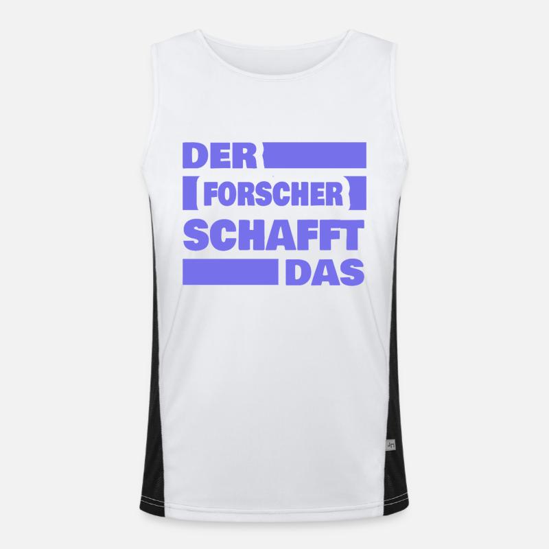 Researcher as work Men's Functional Contrast Tank Top 