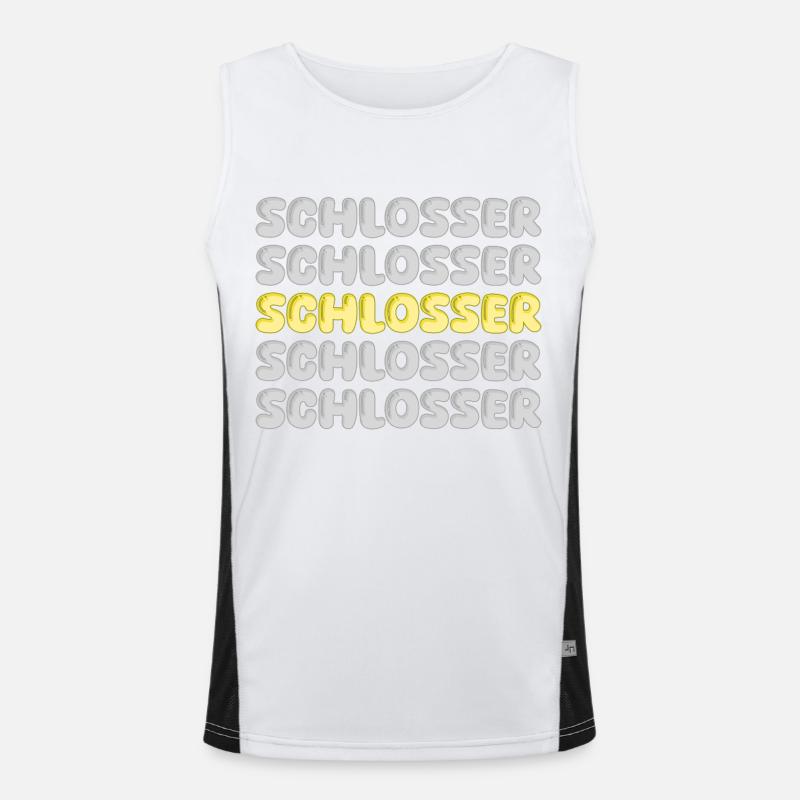 Gift for locksmith Men's Functional Contrast Tank Top 
