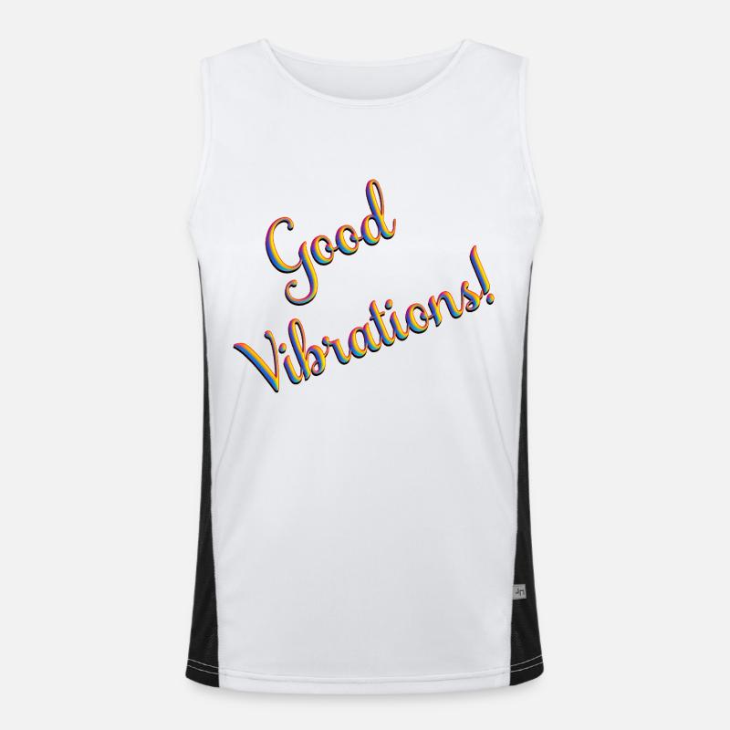 Good Vibrations Funktionelles Kontrast-Tank Top für Männer 