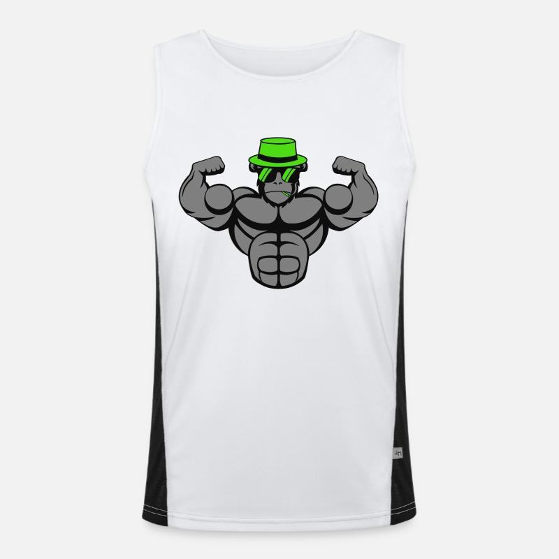 Strong Gorilla Men's Functional Contrast Tank Top 