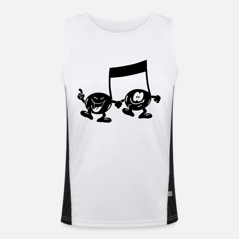 note Funktionelles Kontrast-Tank Top für Männer 