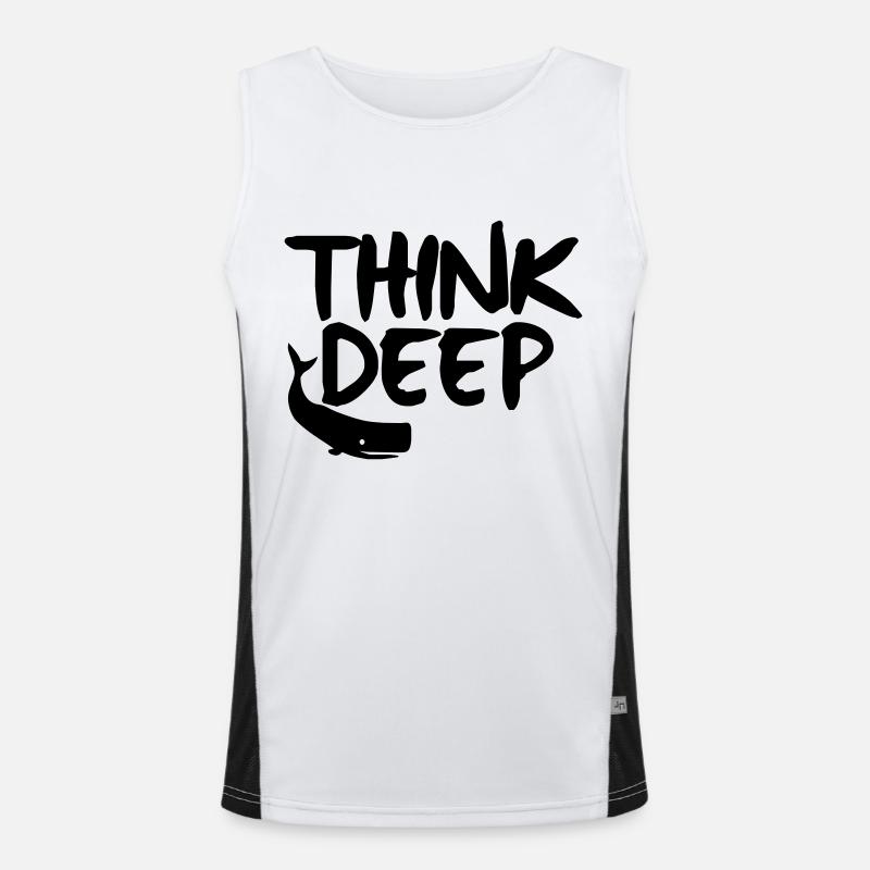 think deep Funktionelles Kontrast-Tank Top für Männer 