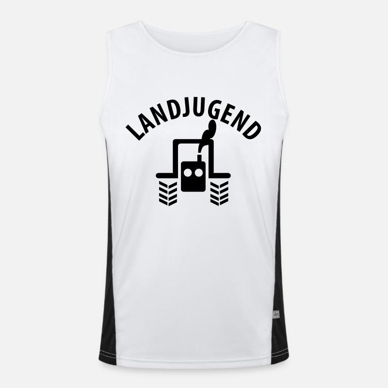 Landjugend Funktionelles Kontrast-Tank Top für Männer 